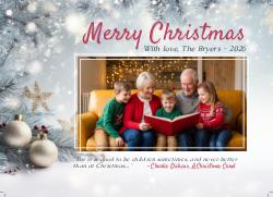 Merry Christmas White Sparkles